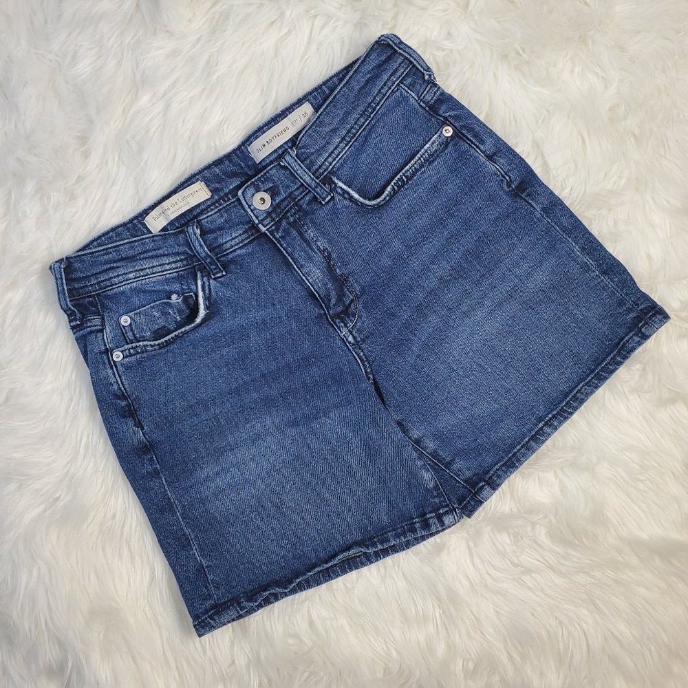 Anthropologie Pilcro Slim Boyfriend 5 Pocket Denim Jean Shorts | Size 28